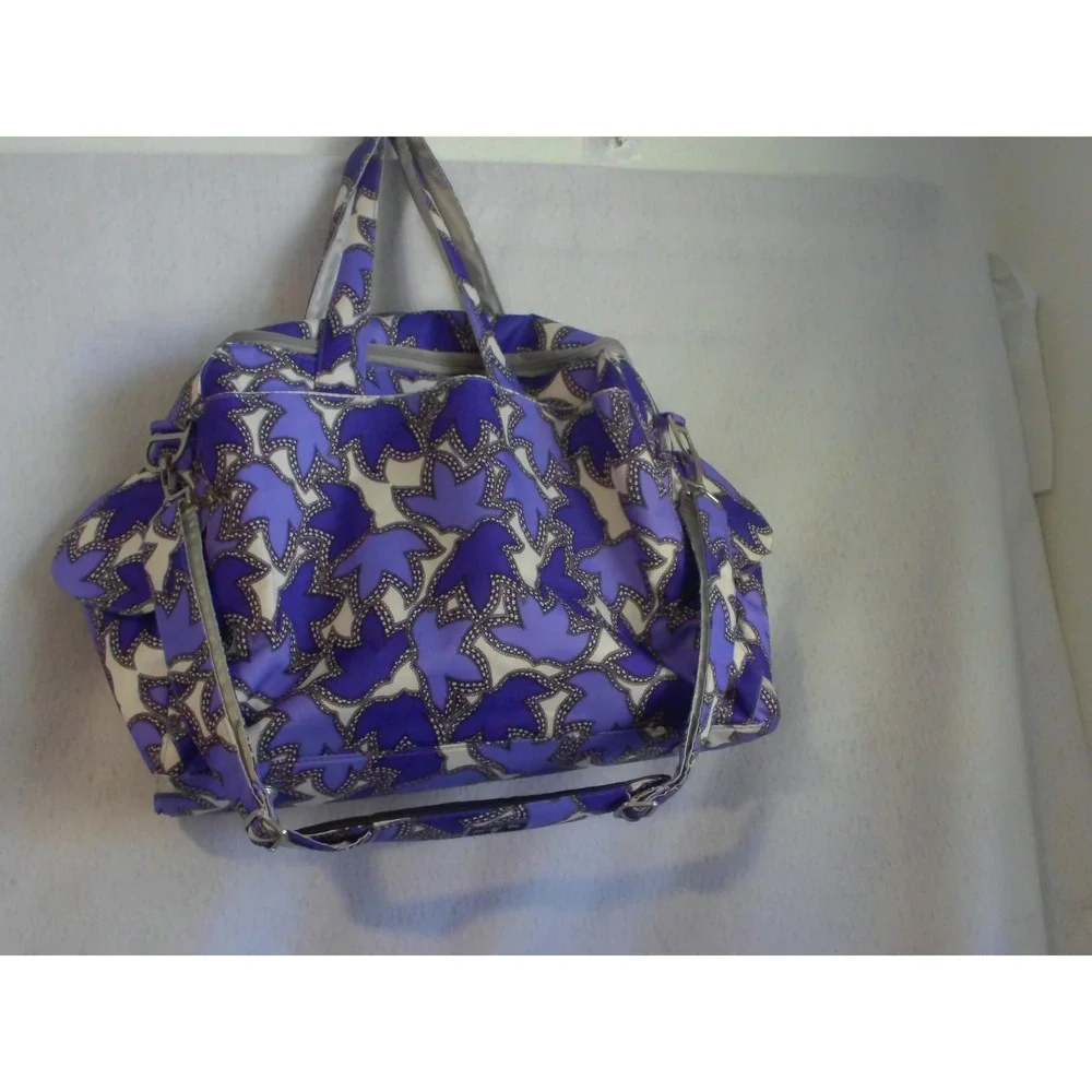 Ju-Ju-Be Be Prepared‎ Diaper Bag Perky Perennials Purple Floral Travel Tote Bag